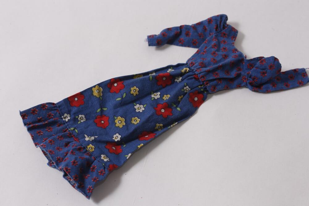 1973 Barbie Best Buy Blue Floral Dress 3343 RARE Doll Clothing ~ 260622-WH 1356